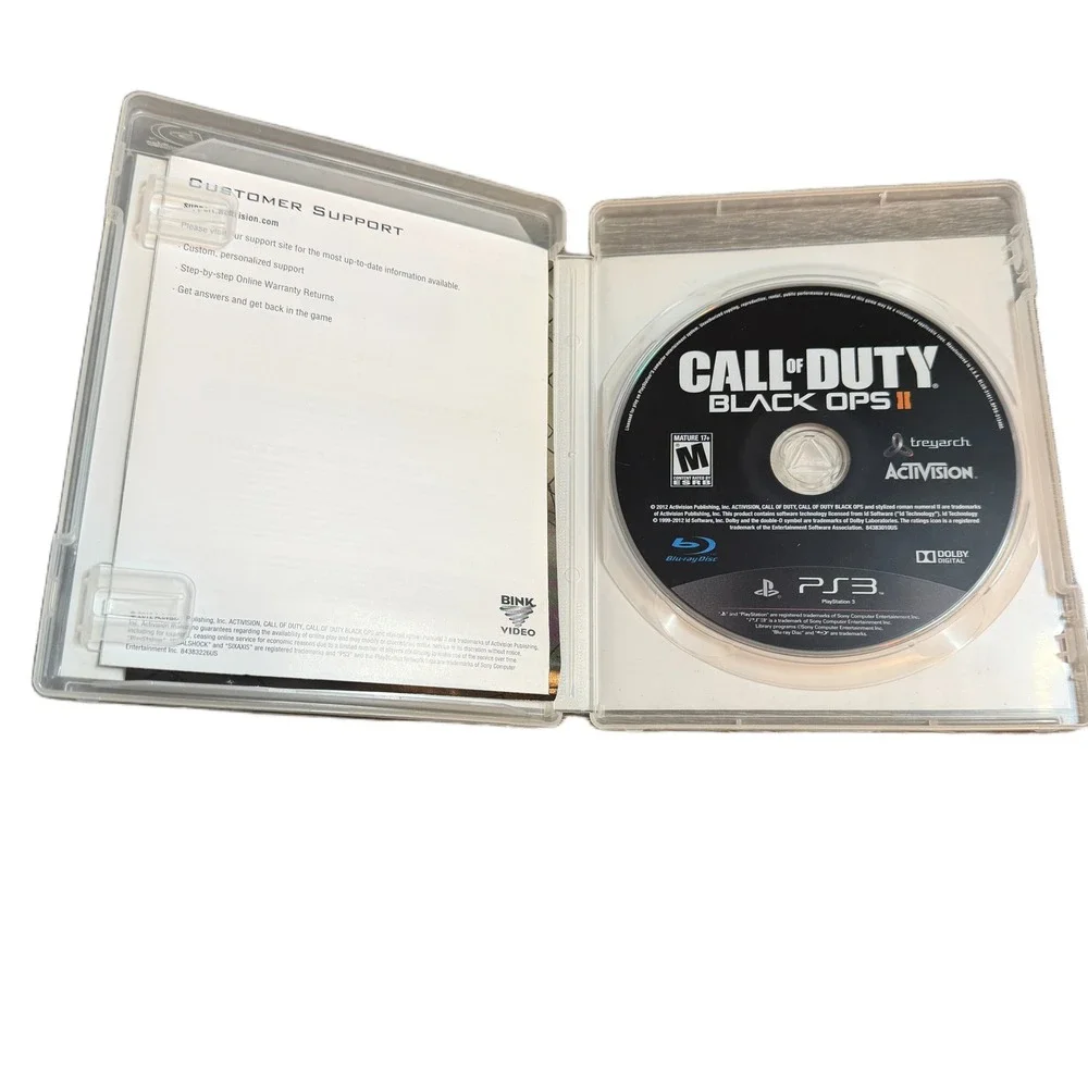 Call‎ of Duty Black Ops II Sony PlayStation PS3 2012 Activision Treyarch M Rated